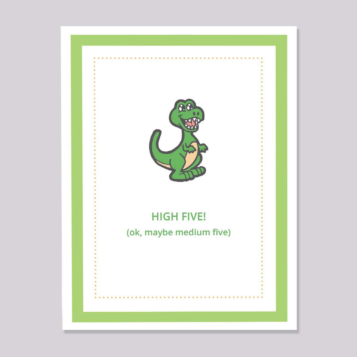 Kids Kards - Dinosaur High Five Card