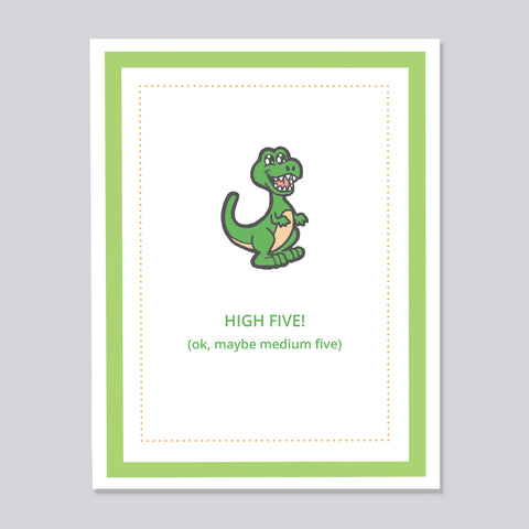 Kids Kards - Dinosaur High Five Card
