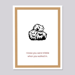 Star Trek Tribble Walked in Card