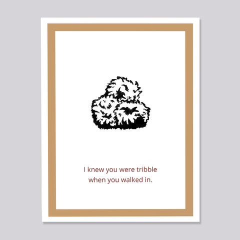 Star Trek Tribble Walked in Card