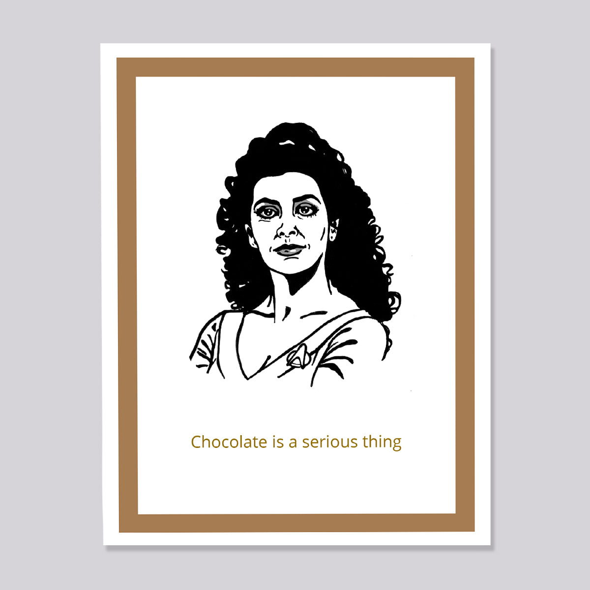 Star Trek Next Generation Troi Chocolate Card