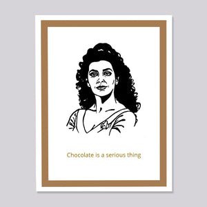 Star Trek Next Generation Troi Chocolate Card