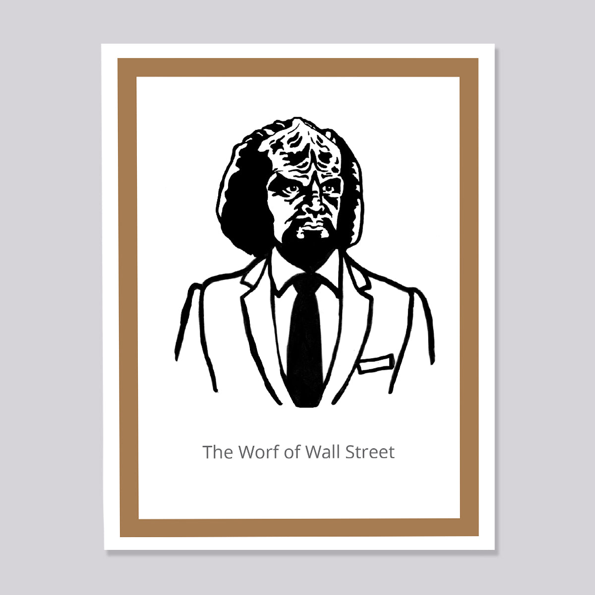 Star Trek Next Generation Worf Wall Street Card