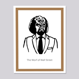 Star Trek Next Generation Worf Wall Street Card