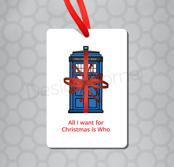 Doctor Who Tardis Christmas Card