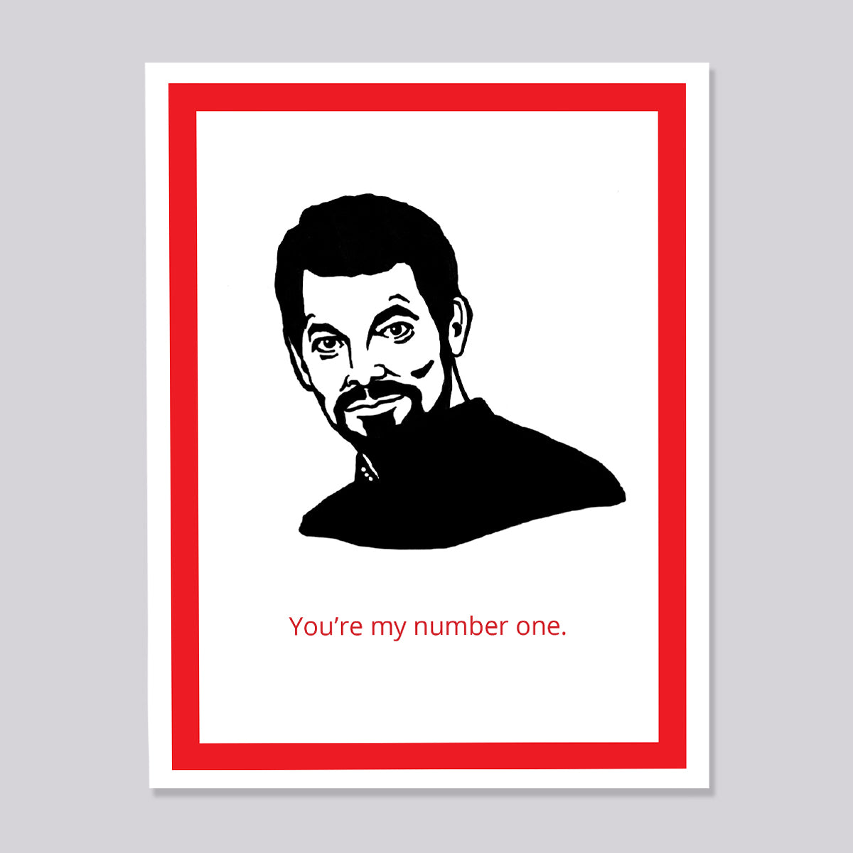 Star Trek Next Generation Riker Number One Card