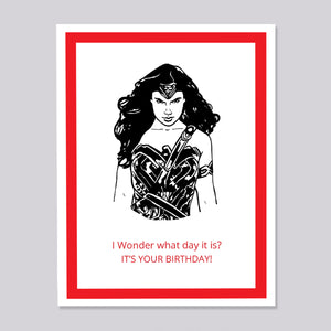 Wonder Woman Birthday Card