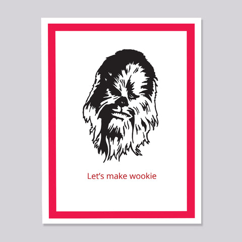Star Wars Chewbaca Make Wookie Card