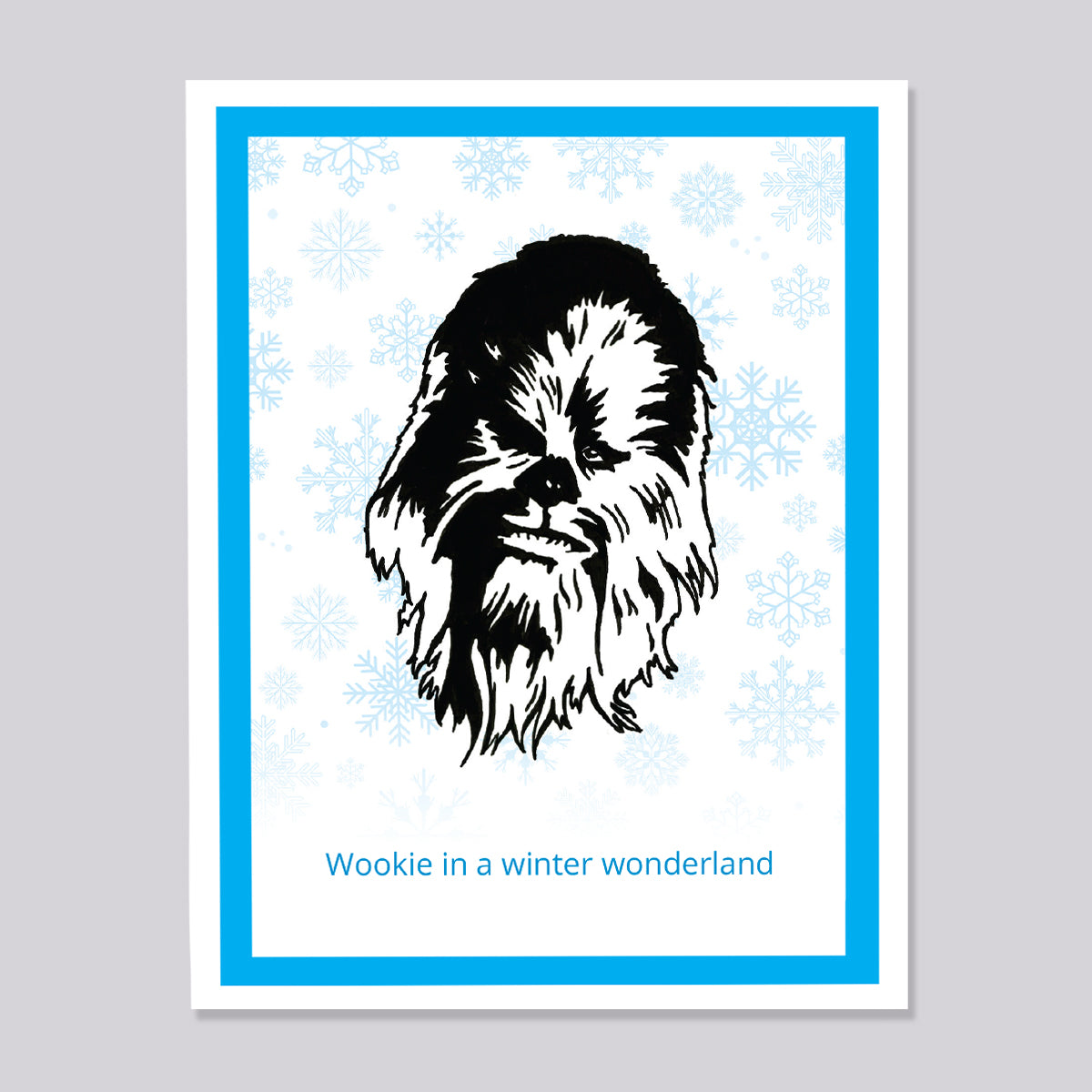 Star Wars Chewbaca Wonderland Christmas Card