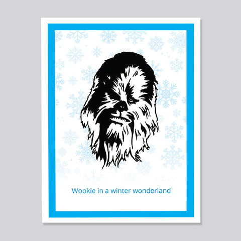 Star Wars Chewbaca Wonderland Christmas Card