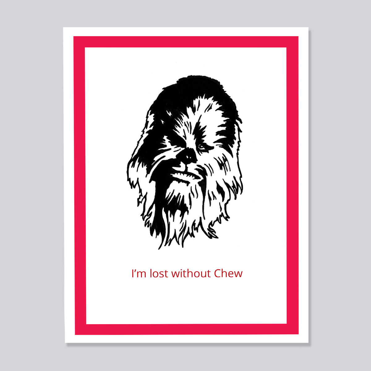 Star Wars Chewbaca Lost Card