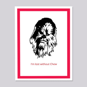 Star Wars Chewbaca Lost Card