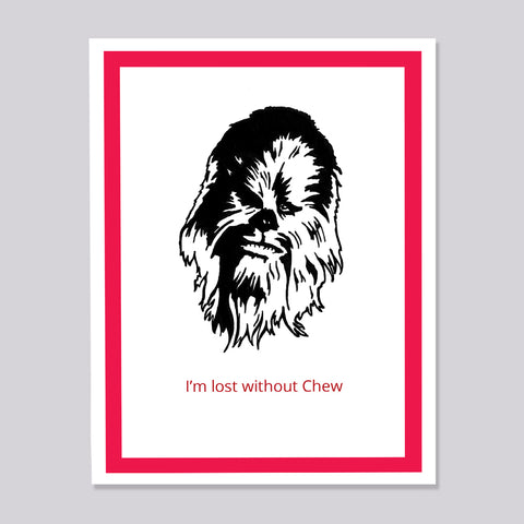 Star Wars Chewbaca Lost Card