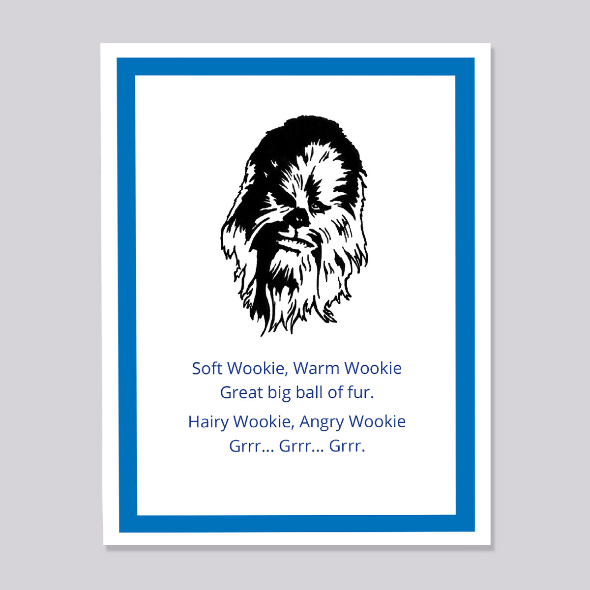 Star Wars Chewbaca Soft Kitty Card