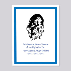 Star Wars Chewbaca Soft Kitty Card