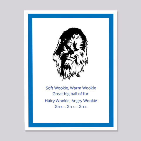 Star Wars Chewbaca Soft Kitty Card