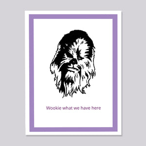 Star Wars Chewbaca Wookie Here Card