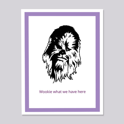 Star Wars Chewbaca Wookie Here Card