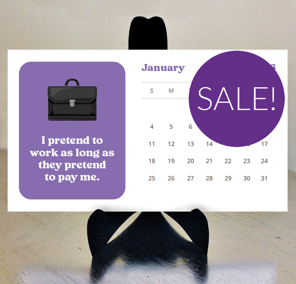HALF PRICE SALE! A day at the office 2026 desk calendar