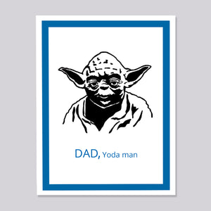 Star Wars Yoda Dad Card