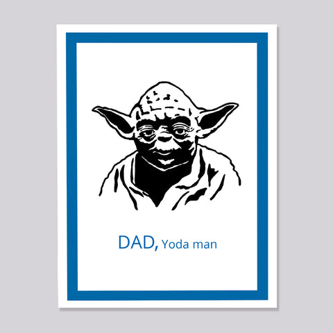 Star Wars Yoda Dad Card