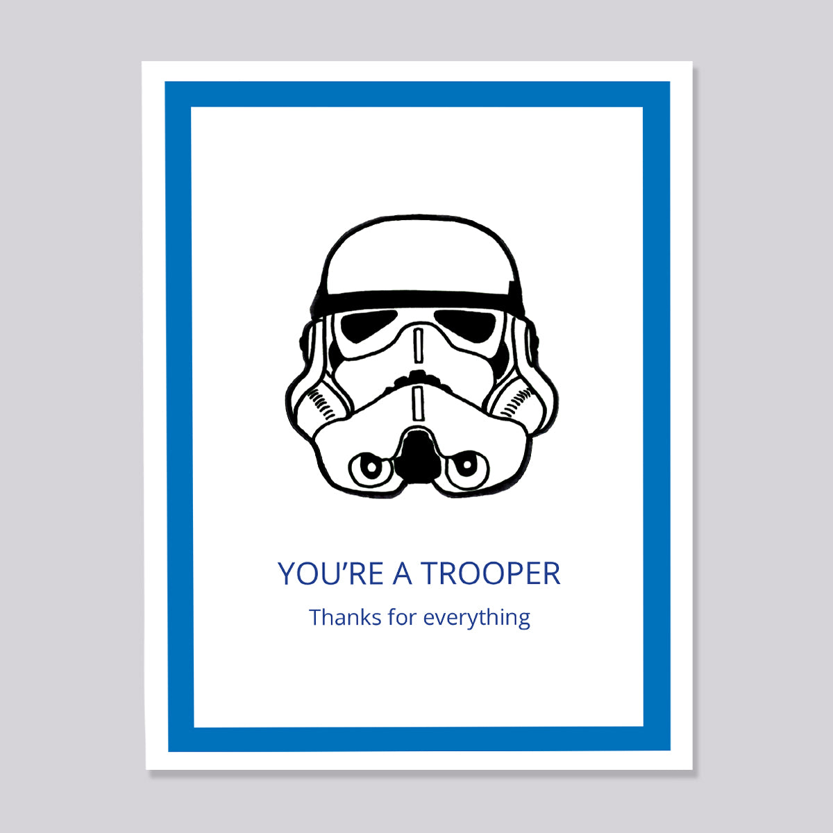 Star Wars Storm Trooper Thank You Card