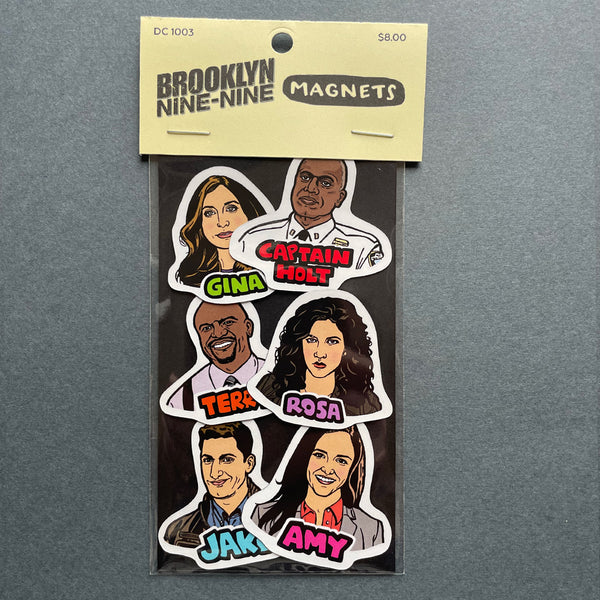 Brooklyn Nine Nine Die Cut Magnets 6 Pack