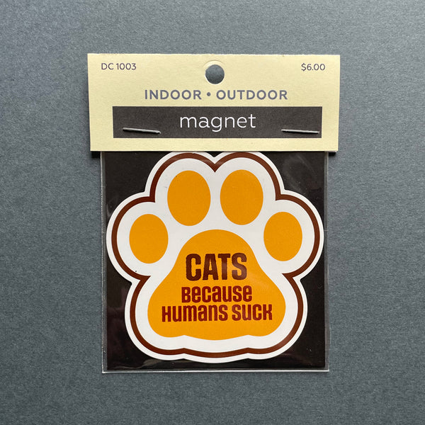 Cat Paw Funny Die Cut Indoor and Outdoor Magnet