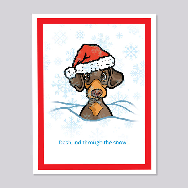 Dashund Dog Die Cut Bookmark