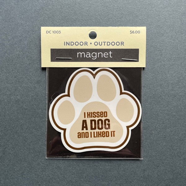 Dog Paw Funny Die Cut Indoor and Outdoor Magnet
