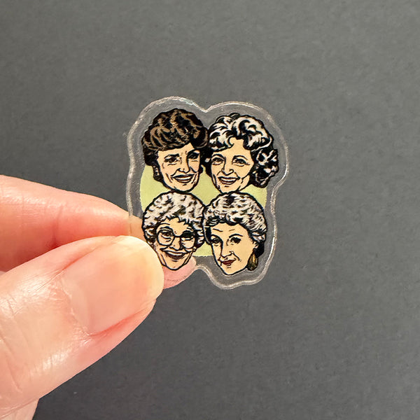 Golden Girls Characters Acrylic Tack Pin