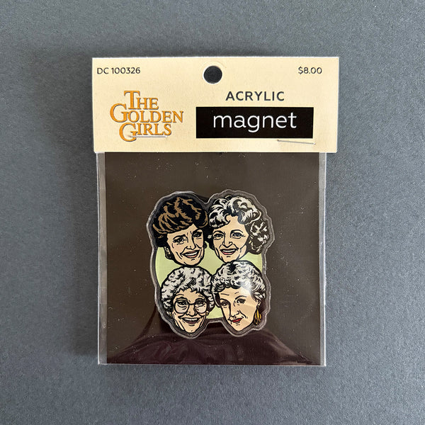 Golden Girls Characters Illustrated Acrylic Die Cut Magnet