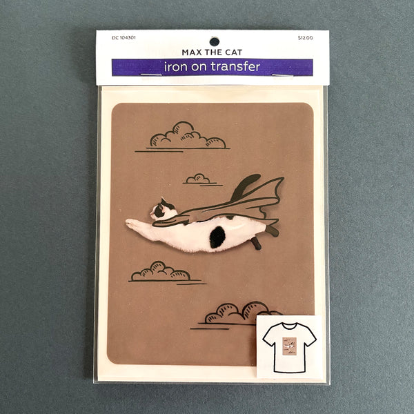Max the Cat Superman DTF Iron On Transfer