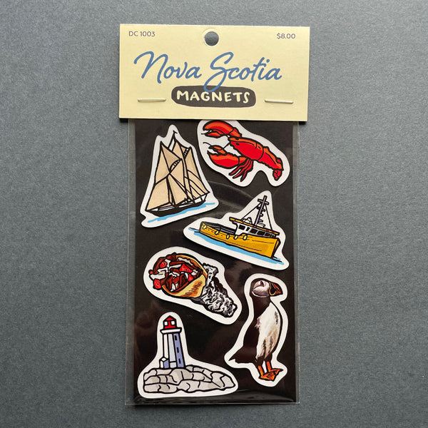 Nova Scotia Die Cut Magnets 6 Pack