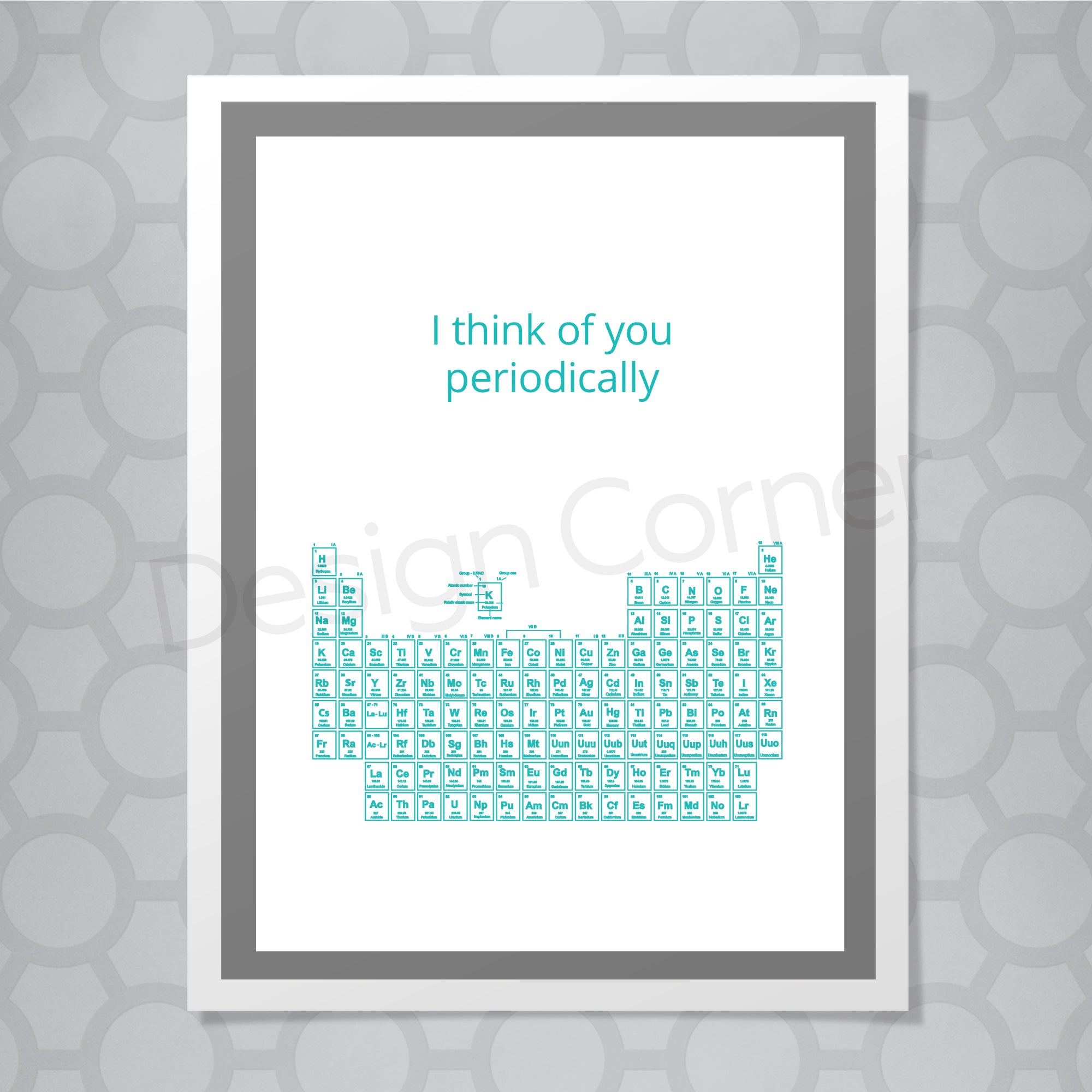 I think of you periodically Love Card