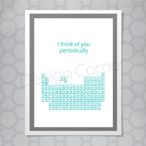 I think of you periodically Love Card