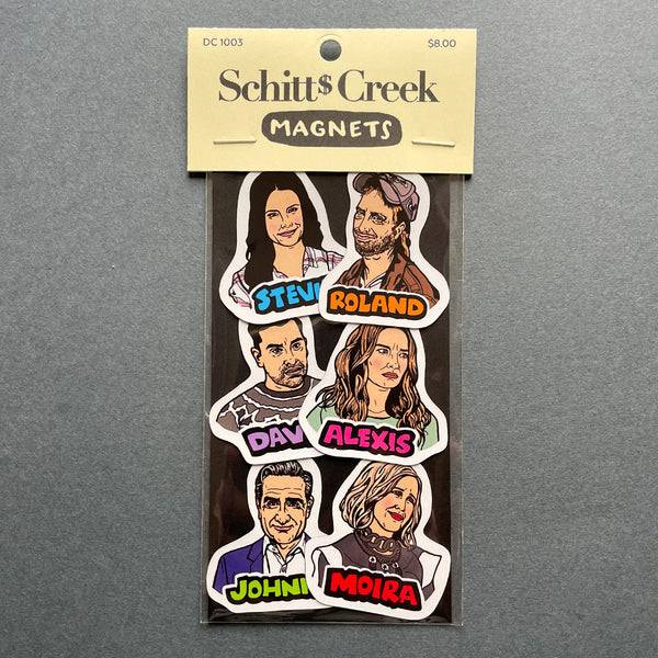 Schitts Creek Die Cut Magnets 6 Pack