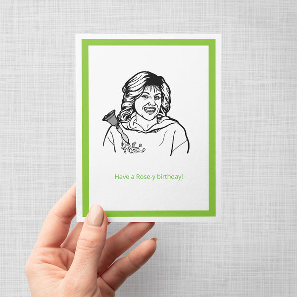 Schitts Creek Jocelyn Have a Rose-y Day Birthday Card