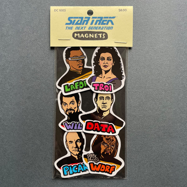 Star Trek Next Generation Die Cut Magnets 6 Pack