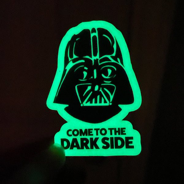 Star Wars Darth Vader Glow in the Dark vinyl sticker
