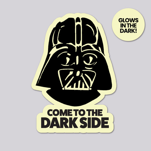 Star Wars Darth Vader Glow in the Dark vinyl sticker