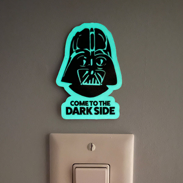 Star Wars Darth Vader Glow in the Dark vinyl sticker