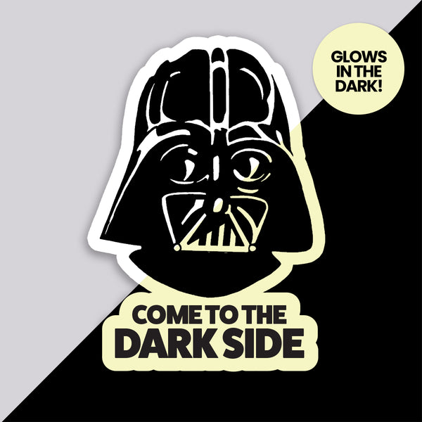 Star Wars Darth Vader Glow in the Dark vinyl sticker