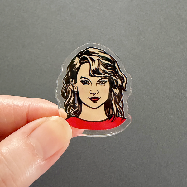 Taylor Swift Illustrated Acrylic Tack Pin
