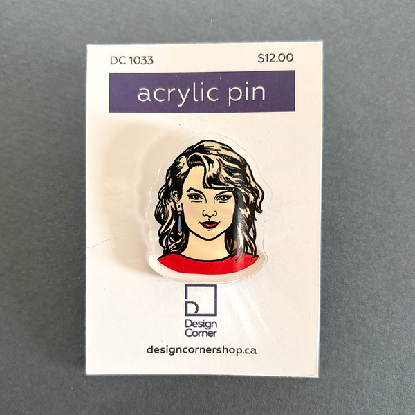 Taylor Swift Illustrated Acrylic Tack Pin