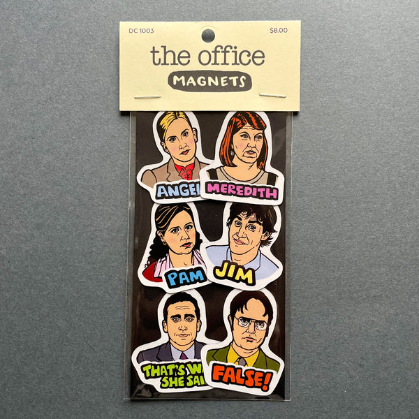 The Office Die Cut Magnets 6 Pack
