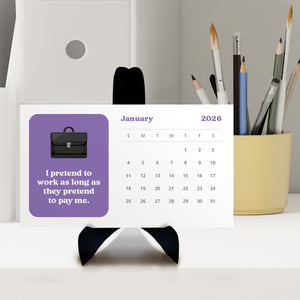 A day at the office 2026 desk calendar
