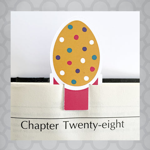 Easter Egg Die Cut Decorate your own Bookmark Design 1