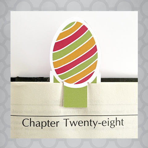 Easter Egg Die Cut Decorate your own Bookmark Design 2
