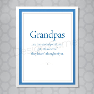 Grandpa Mischief Card